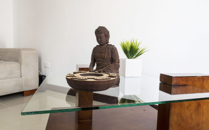Buda Incienso En Madera - Imagen 7